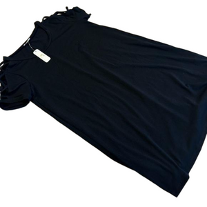 NWT Charming Charlie Black Cutout Shoulder Tunic Dress